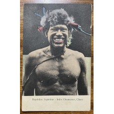 ABORIGENES INDIO CHAMACOCO CHACO ANTIGUA TARJETA POSTAL INDIGENAS